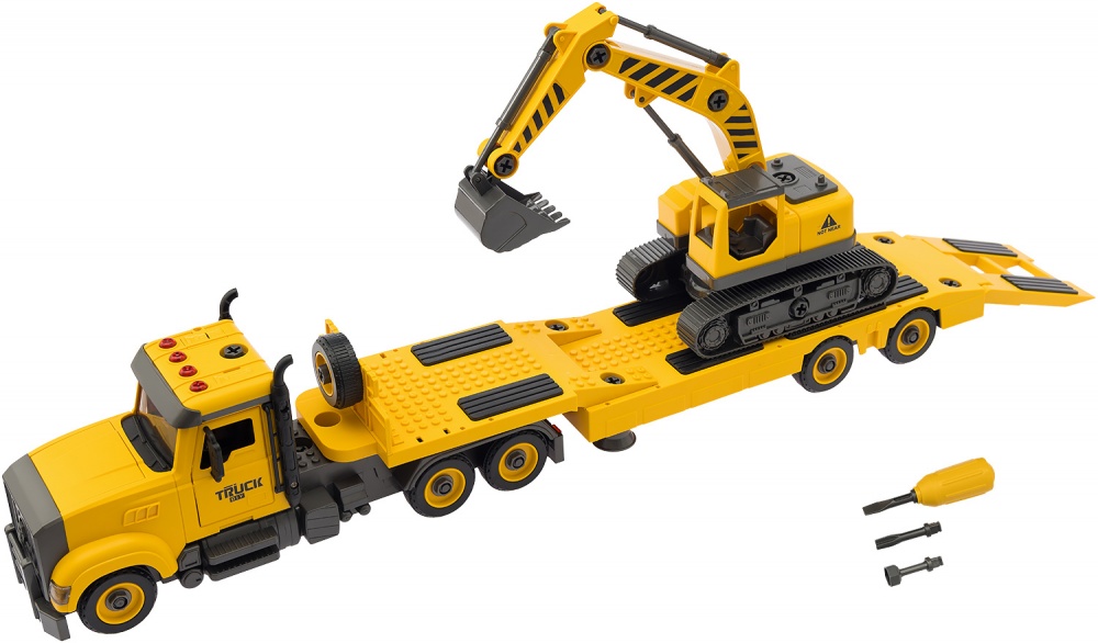 Автоконструктор Вантажівка-тягач із екскаватором 1:24 532.01.97