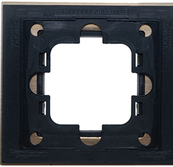 Рамка одномісна Mono Style Aluminium горизонтальна бронза 107-810000-160