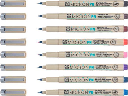 Набор ручек PIGMA MICRON PN SAKURA PIGMA MICRON PN 8 цветов POXSDKPN8 