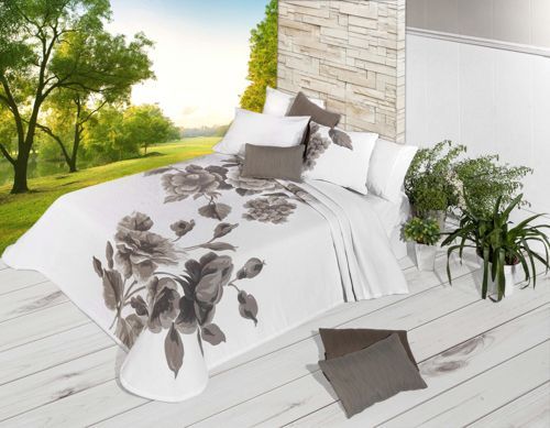 Покрывало Flora 235x270 см Manterol бежевый 