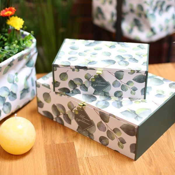 Шкатулка M Листья 178x258x74 мм CooverBox