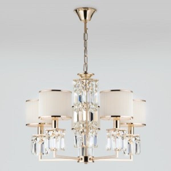 Люстра подвесная Strotskis Zaffiro 10099/5 5x40 Вт E14 золотой 