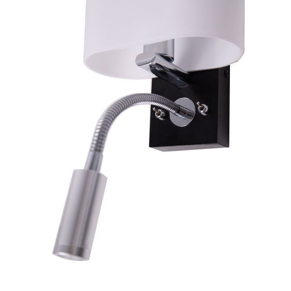 Бра Altalusse з LED-підсвіткою (3W) 2x40 Вт E14 хром/венге INL-3095W-02 Chrome & Wengue 