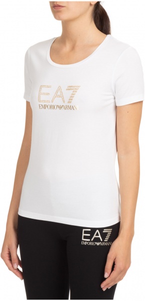 Футболка EA7 T-SHIRT LOGO SERIES 3LTT23-TJDQZ-1100 р.XS білий