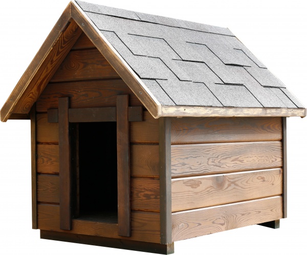 Будинок для собак Класика 970х690 мм сосна термо двоскатний дах оброблений