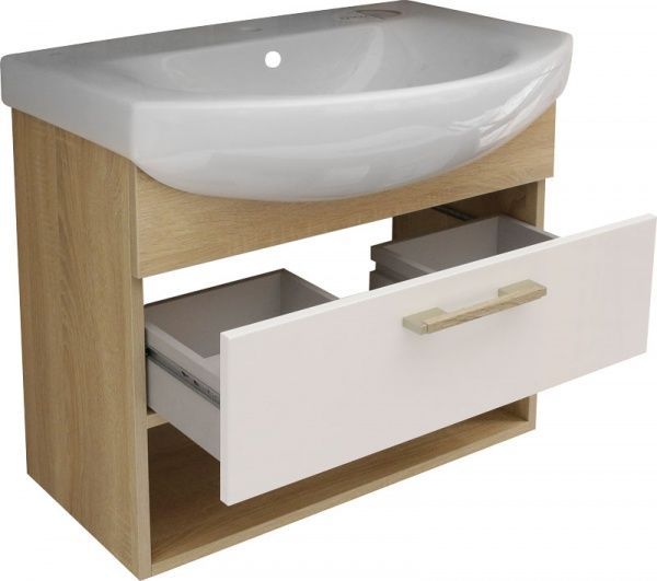 Тумба підвісна Домус-70-А з умивальником Kolo Runa-70
