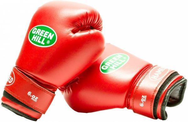 Боксерские перчатки Green Hill 6oz HAMED BGHC-2022 красный