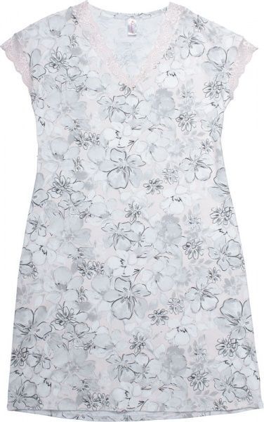 Нічна сорочка Roksana Marshmallow 849/16380 р. XXL сірий із принтом 