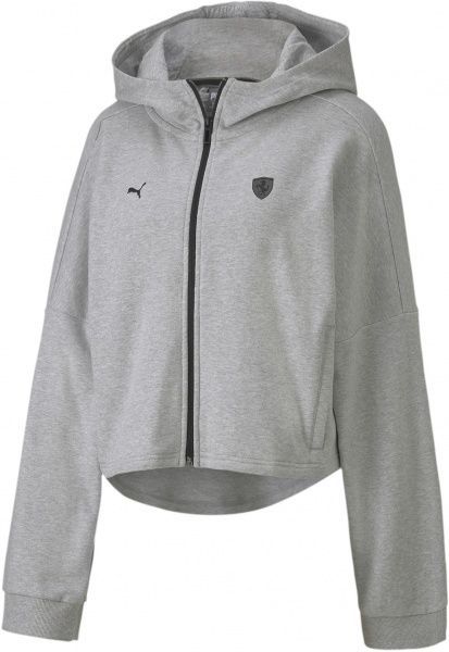 Джемпер Puma Ferrari Wmn Hooded Sweat Jkt 59613103 р. S серый