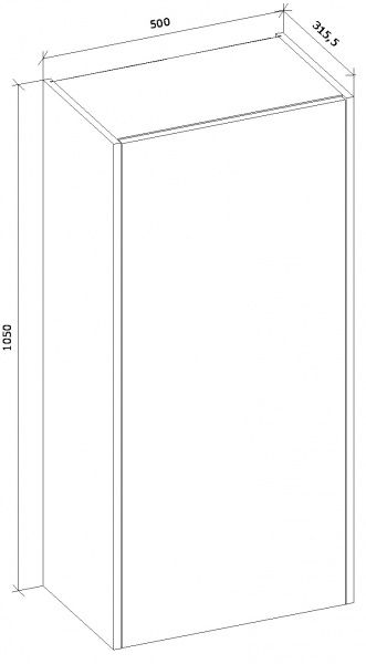 Шафа верхня МС Ідея КРАФТ В 50/105/31,6 крафт золотий Грейд