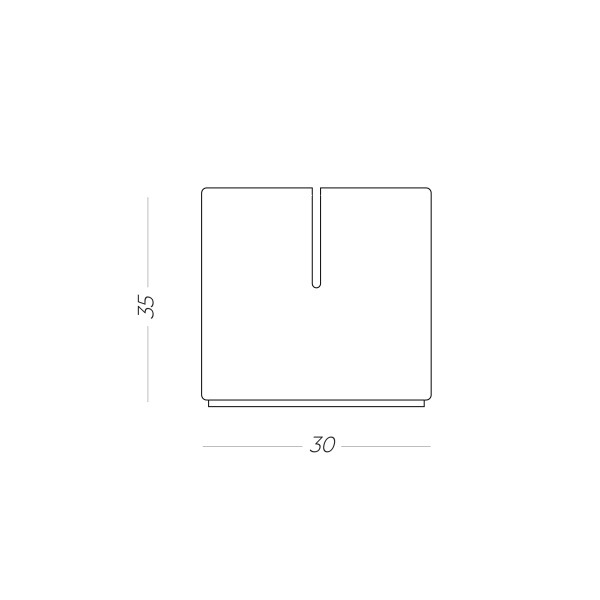 Накладка меблева MVM LP-05 30-35 мм 4 шт.