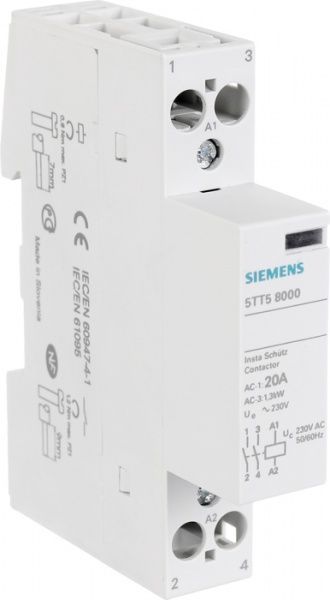 Контактор Siemens 2НО AC230V 20A 5TT5800-0