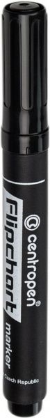Маркер перманентный Centropen для флипчарта 1-4.6 мм черный 