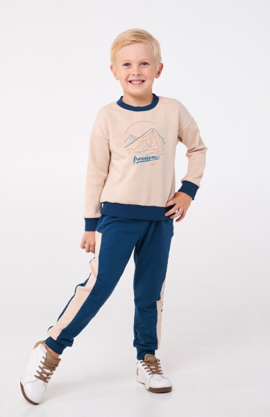 Костюм для хлопчиків Smil р.98 бежевий 117336 