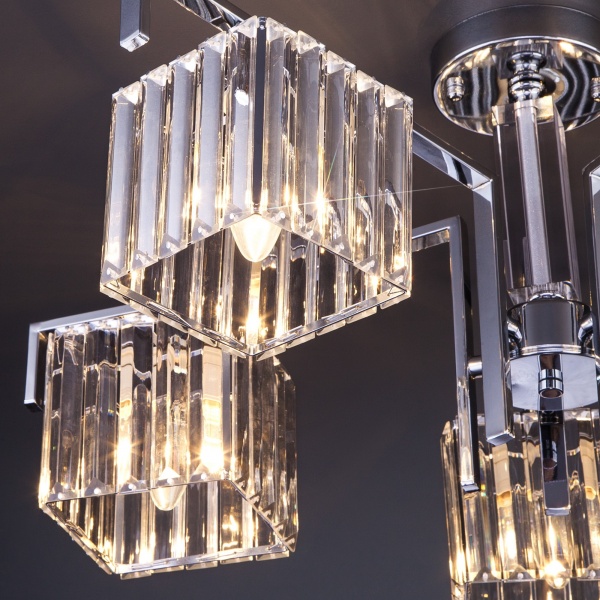 Люстра стельова Strotskis April Wi-Fi 5xE14 хром 10126/5 (хром) 