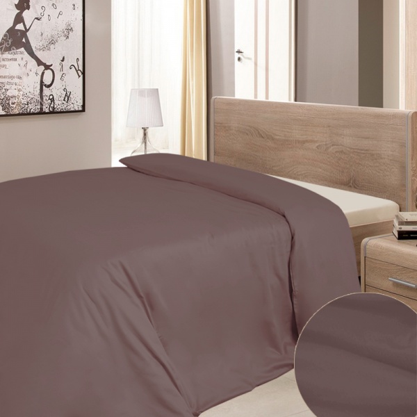 Пододеяльник сатин 10 145x215 см шоколадный Ярослав 