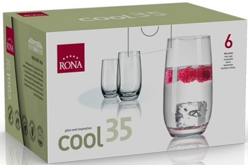 Набор стаканов Cool Mix drink GB6 4218-0-350 350 мл 6 шт. Rona 