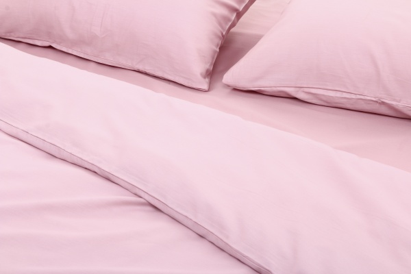 Комплект постільної білизни євро сатин рожевий 