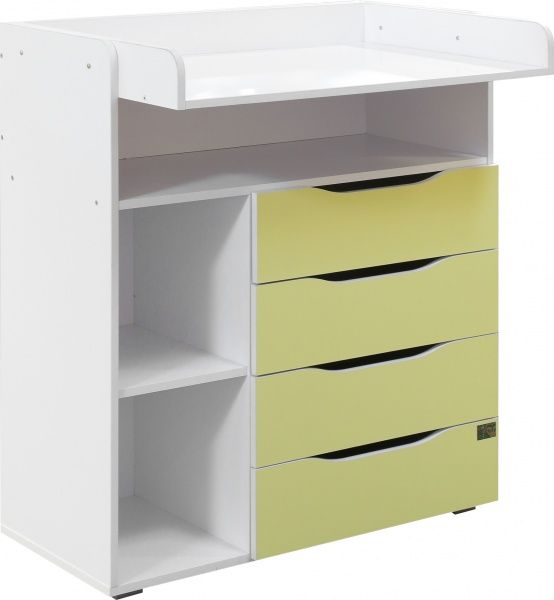 Комод сповивальний К-10 німфея альба/лимон 
