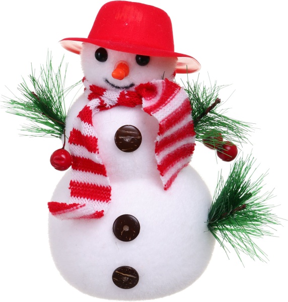 Декоративная подвеска Снеговик с декором 19x15x10 см *L2112