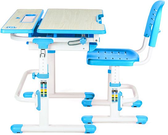 Комплект парта і стілець-трансформер FunDesk Lavoro Blue