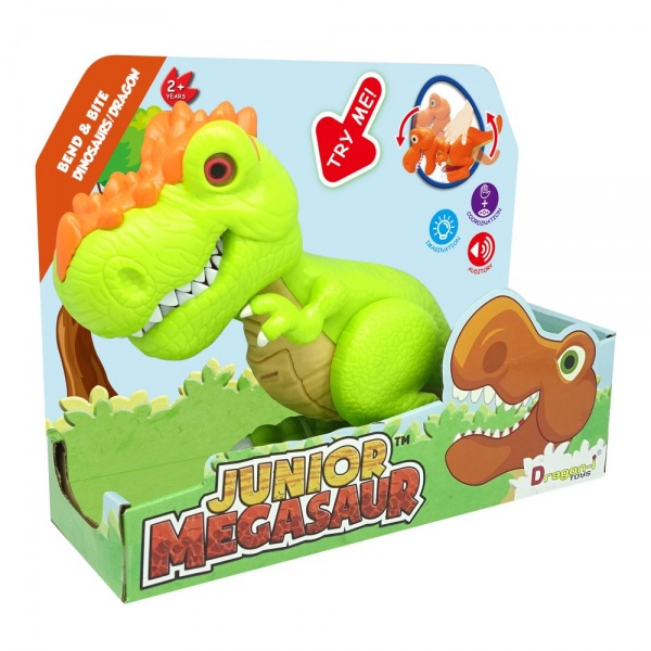 Игрушка Dragon-I Джуниор Мегазавр T-Rex рычащий и кусающий в ассортименте 80079 