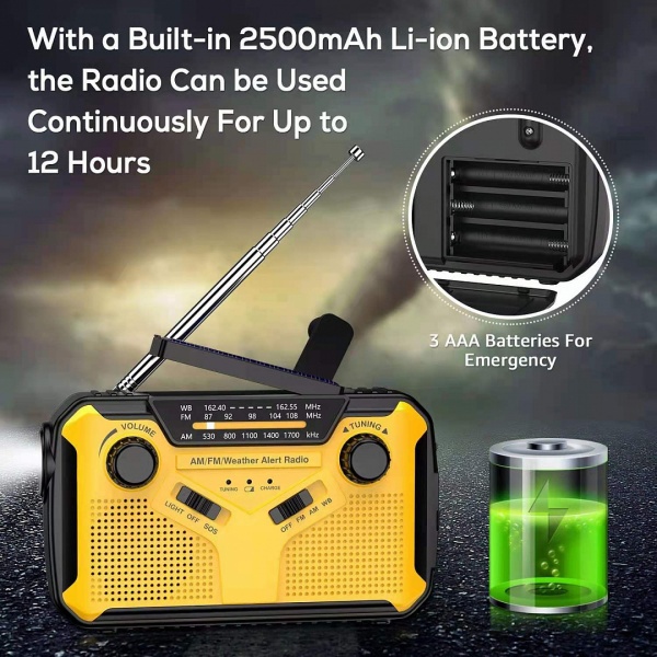 Радиоприемник аккумуляторный SY-376 с функцией Power Bank