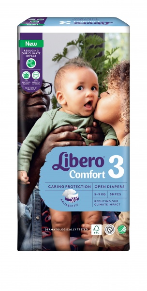 Підгузки Libero Comfort 3 5-9 кг 58 шт.