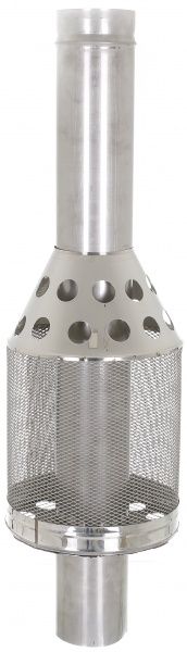 Труба с сеткой для камней без каглы 1 мм нерж Ф120 мм LIRA-LTD 