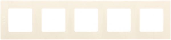 Рамка пятиместная Legrand Etika горизонтальная кремовый 672515