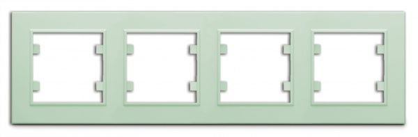 Рамка чотиримісна Makel Karea горизонтальна світло-зелений