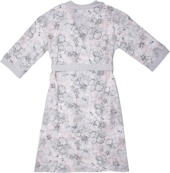 Халат женский Roksana Marshmallow р. M розовый с серым 