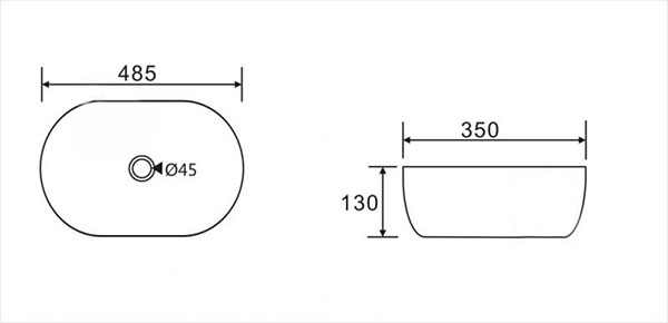 Умывальник Koller Pool ROUND RN-0485-WB