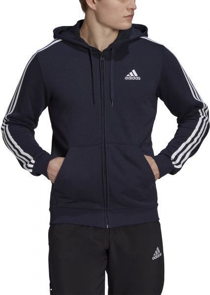 Джемпер Adidas M 3S FT FZ HD GK9033 р. M чорний