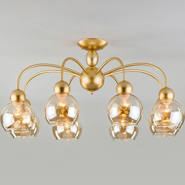 Люстра потолочная Strotskis Fabia 30148/8 8x60 Вт E14 перламутрово-золотой 