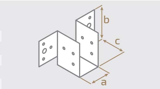 Крепление балки Мини Профсталь 25х78х1