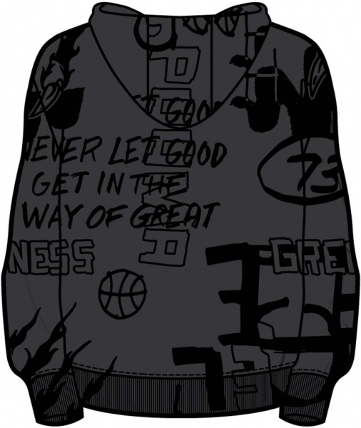 Джемпер Puma BOOSTER HOODIE AOP 53413404 р. M черный