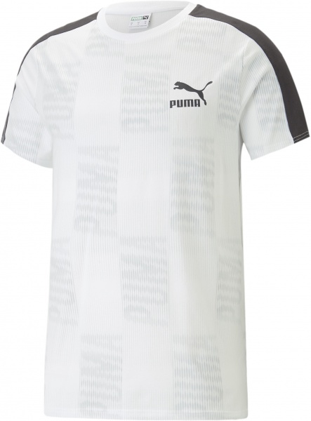 Футболка Puma T7 SPORT AOP TEE 53962602 р.M чорний