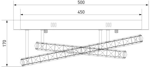 Люстра світлодіодна Strotskis Grasia пульт ДУ 24 Вт хром 90066/2 