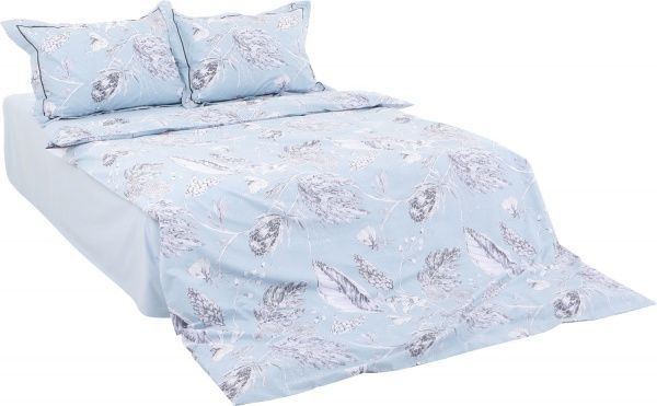 Комплект постільної білизни Feather 1,5 блакитний La Nuit 