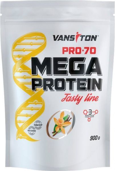 Протеин Vansiton Mega Protein Pro-70 Ваниль 900 г 