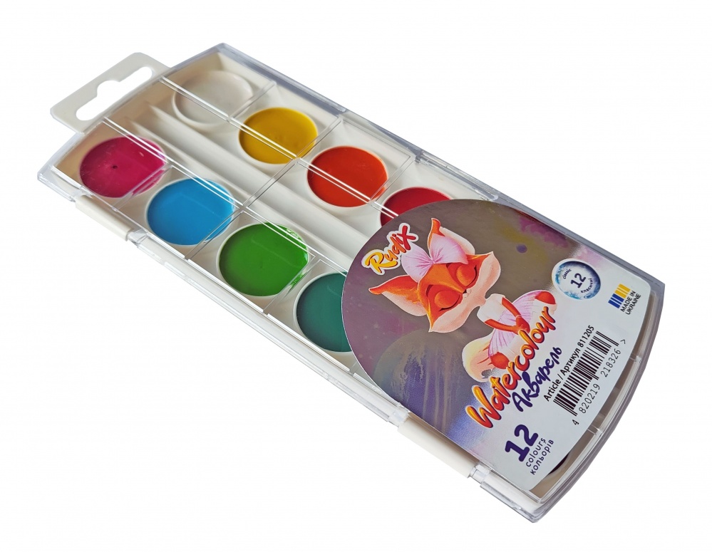 Фарби акварельні Дівчинка 811205 12 шт. RUDIX