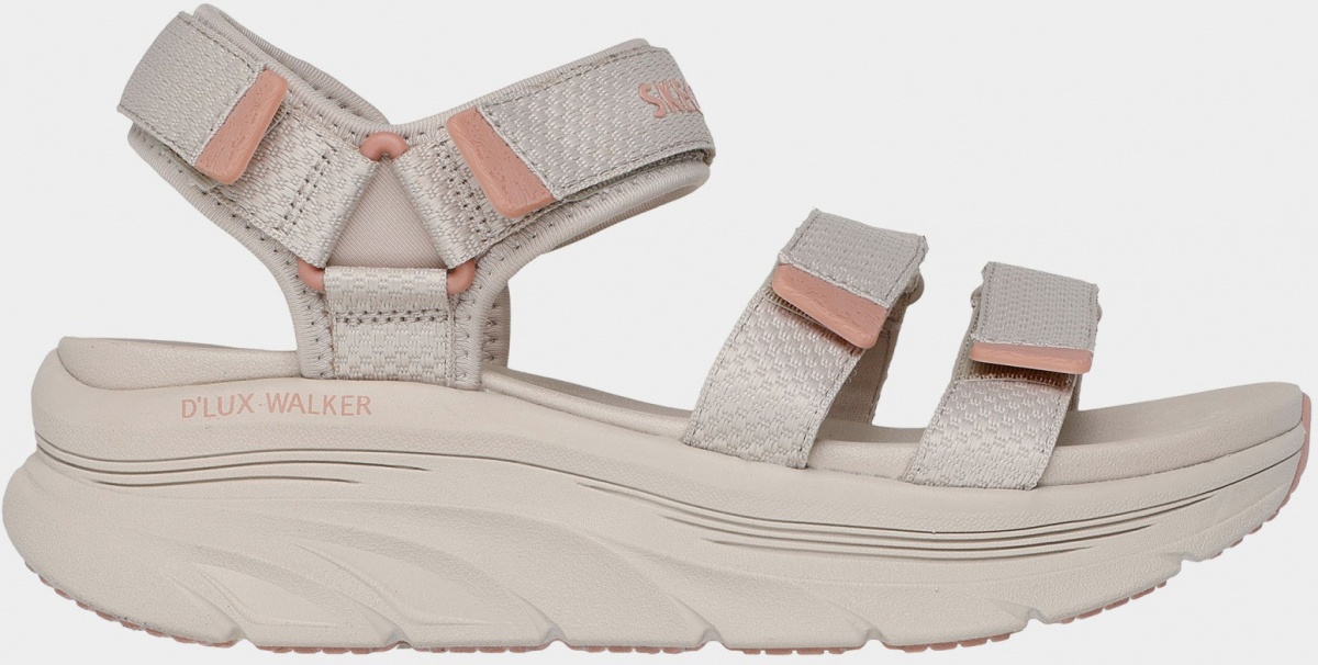 Кроссовки женские Skechers D'LUX WALKER SANDAL 119826 TPE р.40 бежевые — фото 1