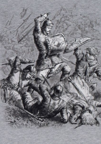 Футболка P1G Битва при Ашдаун р. M [1232] Iron Grey