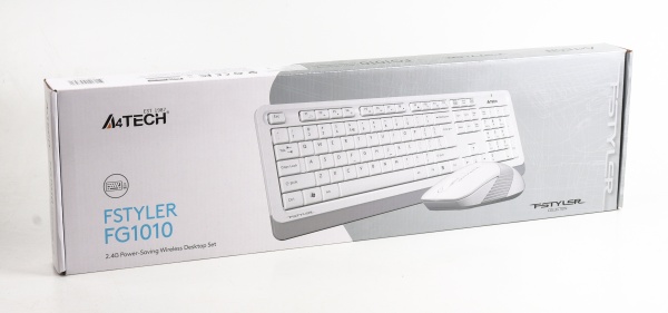 Комплект клавіатура та миша A4Tech FG1010 (White) 
