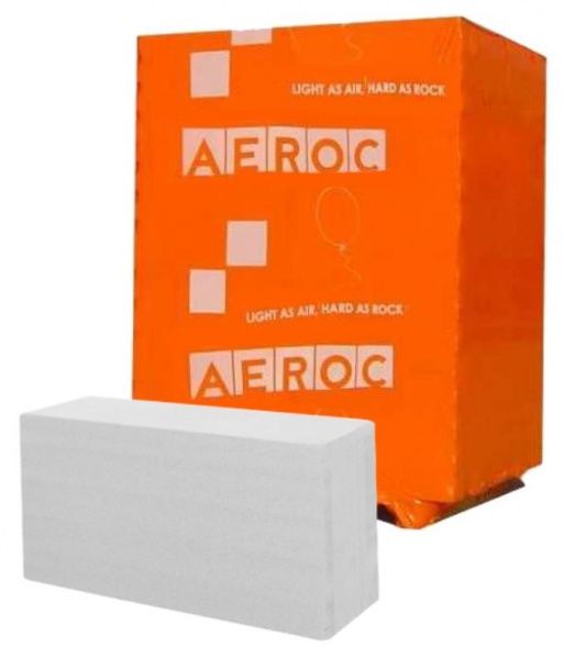 Газобетонный блок Aeroc 610x200x400 мм D-400 ГЛ 