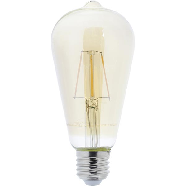 Лампа светодиодная LightMaster ST64 5 Вт E27 2700 К 220 В прозрачная LB-565 5W 