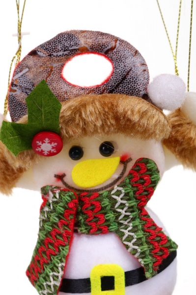 Декоративная подвеска Снеговик 22 см разноцветный HF21F65