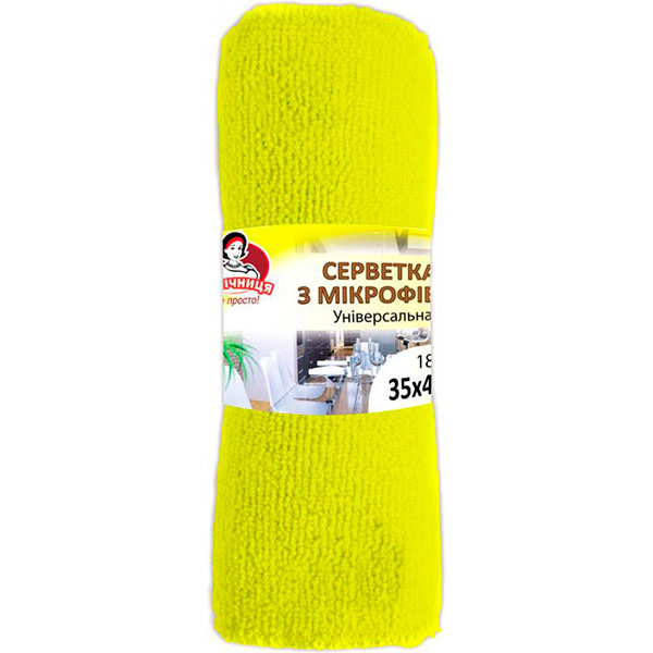 Серветка універсальна Помічниця 35x40 см жовтий