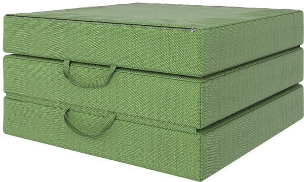 Матрац-трансформер зеленый Origami 68x204 см